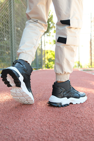 Riccon Unisex černé a bílé tenisky - 0012108