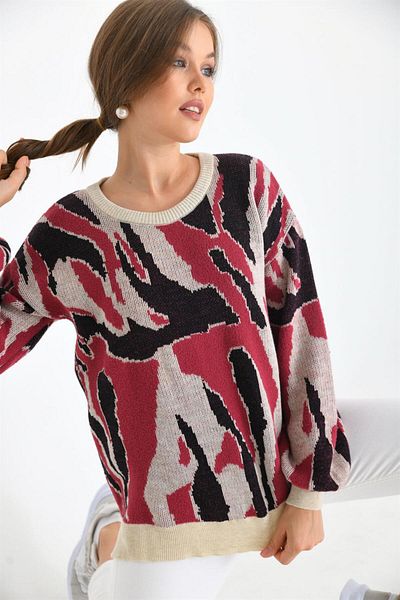 Garmi Tunica de dama cu model mixt colorat de piatra