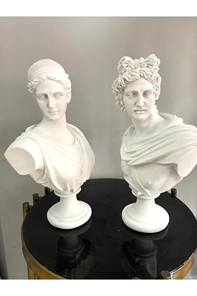 Mirsa Global Afrodit Ve Apollon İkili Heykel Takım Büst