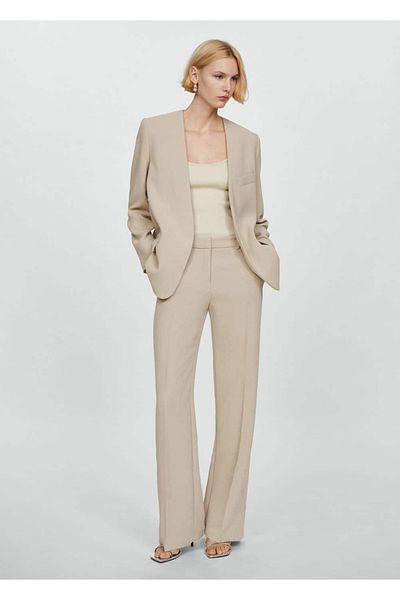 MANGO Woman Molded Blazer Jacket - Stylish Design