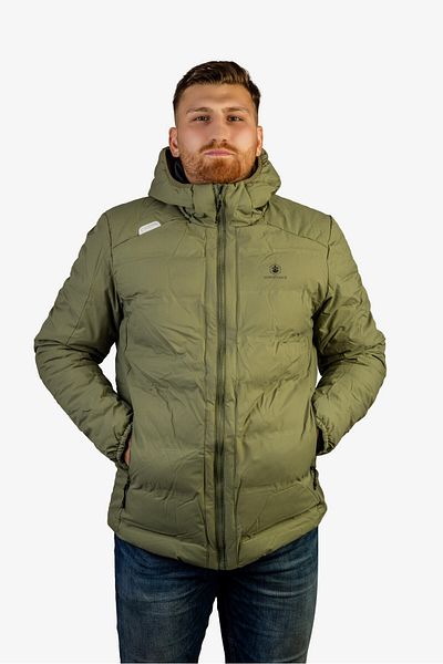 lumberjack ACELIN COAT 2 PR Χακί Ανδρικό Παλτό