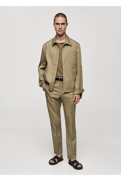 MANGO Man Bomberjacke mit Reißverschluss