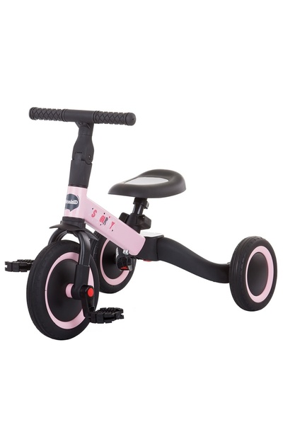 Chipolino Tricicleta si bicicleta Chipolino Smarty 2 in 1 roz deschis