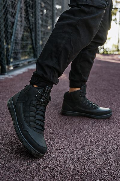 Riccon Schwarze Sneaker-Stiefel für Herren