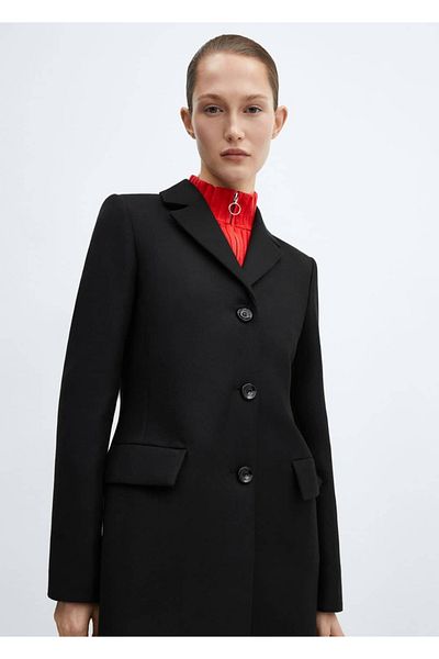 MANGO Woman Palto - Flap and Molded Design