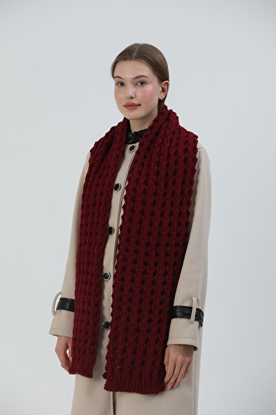 Sheilar Patterned Knitwear Knitted Scarf