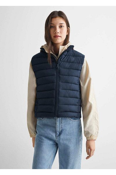 Mango Teen Dark Blue Vest for Kids