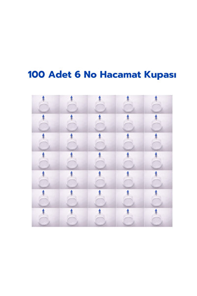 Genel Markalar Kupasan 100 Adet 6 No Hacamat Kupası