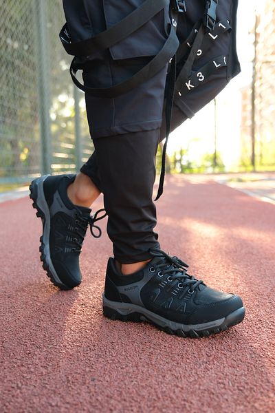 Riccon Czarne buty trekkingowe męskie 00127053