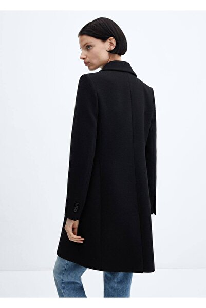MANGO Woman Kruvaze Yün Palto