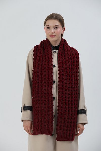 Sheilar Patterned Knitwear Knitted Scarf