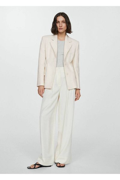 MANGO Woman Bunda s detailní texturou sponky
