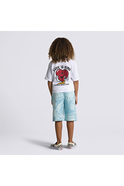 Vans Marble Fleece Kids Blue Shorts