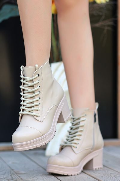 kajal ayakkabı Μπότες με τακούνι JVL 201 Lace Up Platform