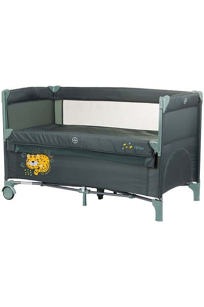 Chipolino Patut pliabil Chipolino Relax pastel green cu laterala culisanta