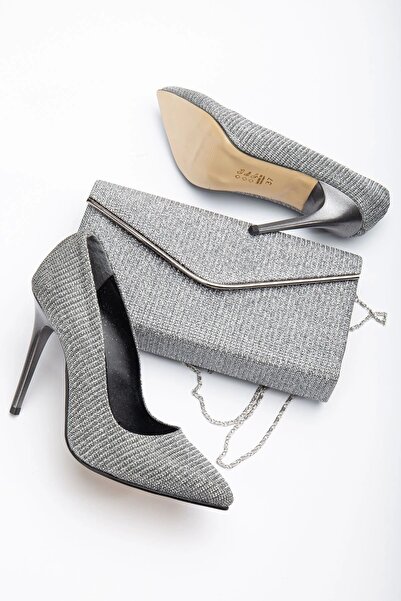 GULT Women's Glitter Platinum Sitiletto Combo