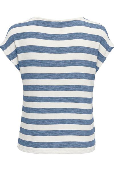 ONLY Onlıra Life - Blue V-Nek Top S/S Jrs Noos 15252103