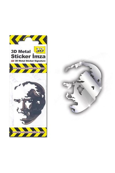 Automix 3D Metal Silhouette Sticker