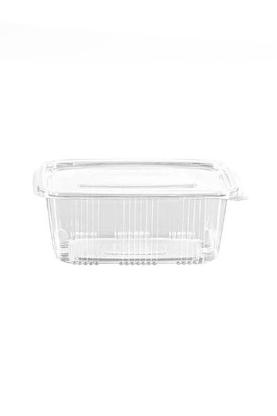 TiriStore Tiri Store Lid 750 Cc Flat Lid Leak Proof Plastic Container 100 Pieces Clear