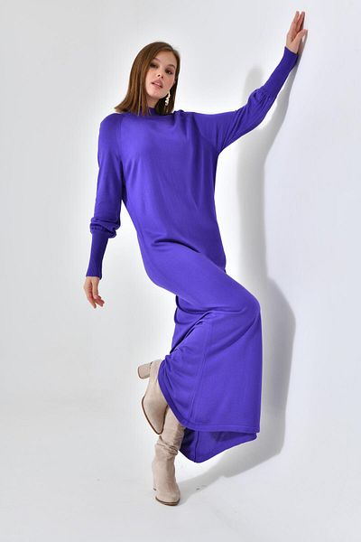 Garmi Ftz Women - Women's Purple Plain Basic Tunic