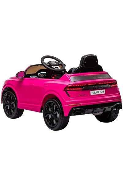 Chipolino Chipolino Audi RS Q8 car with leather seat and pink EVA wheels