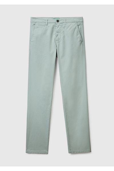 United Colors of Benetton Ανδρικό Water Green Slim Fit Chino