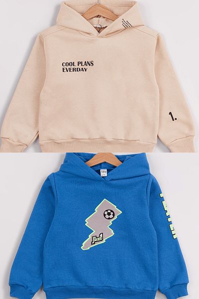 Harika KIDS Boy's 2-Pack Basic Sweatshirt