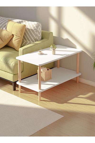 ALMUFARREJ Two-tier tea and coffee side table