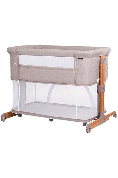 Chipolino Patut Co-Sleeper si Tarc Chipolino Mommy 'n Me lemn bej