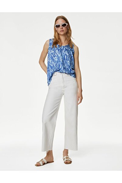 Marks & Spencer Regular Fit Desenli Bluz