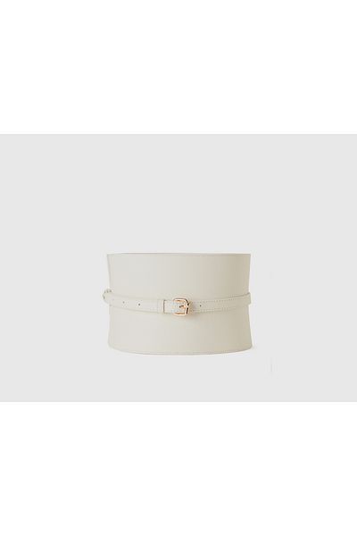 United Colors of Benetton White Corset Women's Belt