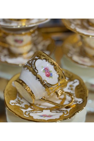 Kosova 24K Gold Tea & Nescafe Cup Set