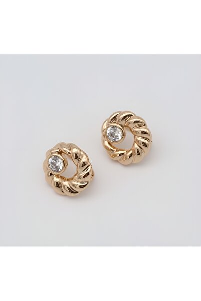 shesra VİP ZİRKON TAŞLI RODYUM KAPLAMA KARARMAZ RENK ATMAZ  KÜPE (15 MM)
