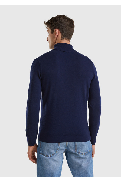 United Colors of Benetton Ανδρικό πουλόβερ με ζιβάγκο