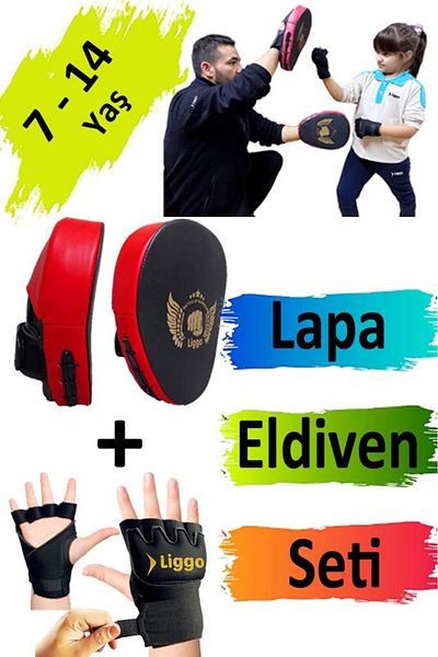 Liggo 7-14 Years Old Children's Boxing Gloves Boxing Porridge Set Boxing Practice Training Set