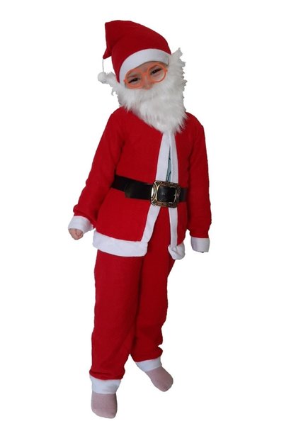 PEMBECİN Çocuk Noel Baba Sakallı Kostüm