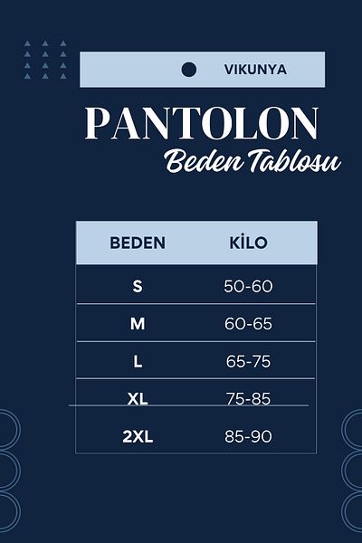 VIKUNYA Ανδρικό Jogger 100% βαμβακερό ίσιο παντελόνι Premium με ελαστική μέση