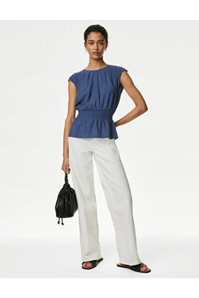 Marks & Spencer Regular Fit Büzgü Detaylı Bluz