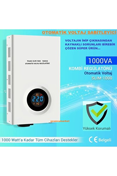 Genel Markalar OTOMATİK VOLTAJ SABİTLEYİCİ (KOMBİ-ASANSÖR-ELEKTRİKLİ ALETLER-TIBBİ CİHAZ-BİLGİSAYAR VE TÜM CİHAZLAR