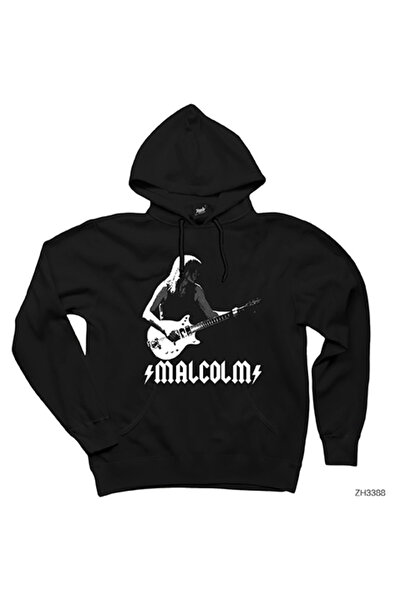 WAKHA سويت شيرت بقلنسوة أسود من AC DC Malcolm