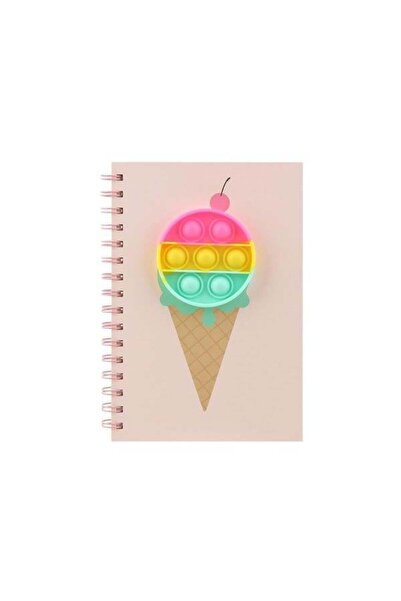 Syloon دفتر A5 Push Pop Bubble Ice Cream Spiral