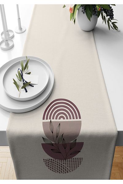 Bertille Home Σειρά 140x40 cm Ψηφιακή τυπωμένη μινιμαλιστική δρομέας