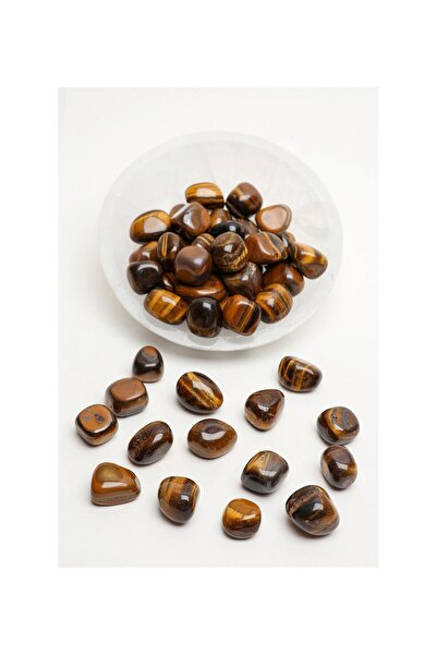 LADIN DOGALTAŞ Tiger Eye Natural Stone Tumbler 1 Piece Cessnova