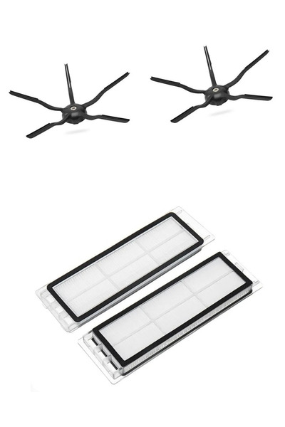 ROPALDE Set de 4 piese de schimb compatibile cu aspiratorul robot alb S5 Max,...