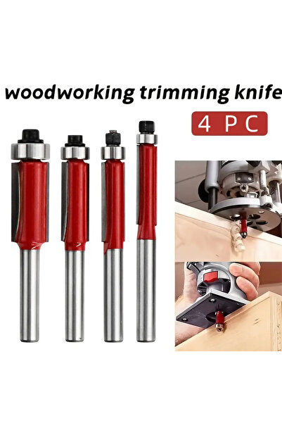 BGA Marangoz cnc freze yönlendirici bit trim matkap ucu freze 4 pcs set