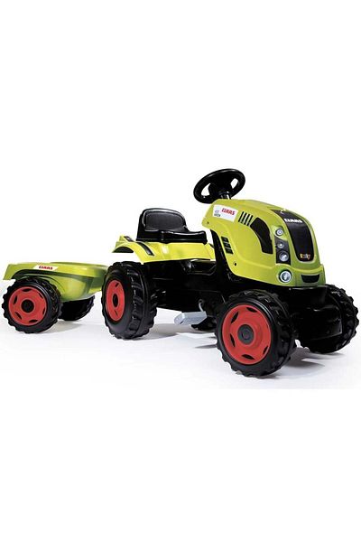 Smoby Tractor cu pedale si remorca Smoby Claas Farmer XL