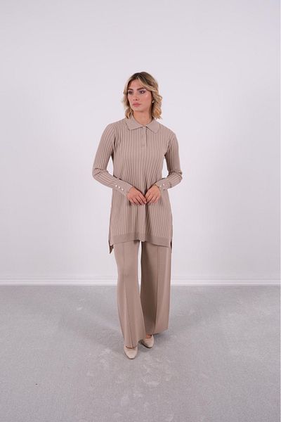 Mole İstanbul Plus Size Collar Detailed Stylish Tunic