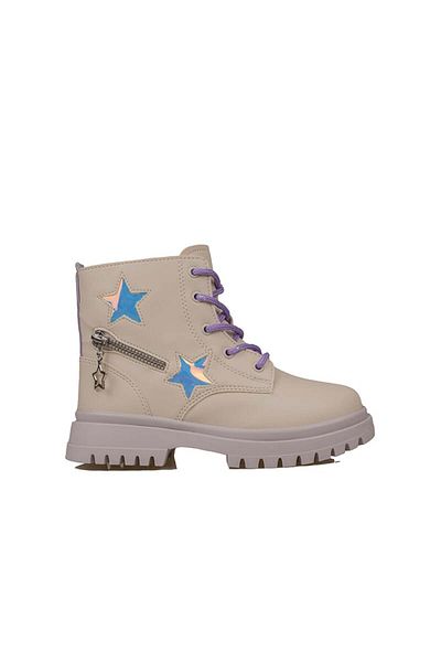 PEPİNO KİDS Pepino Cream Girl's Star Λεπτομερείς μπότες Lux