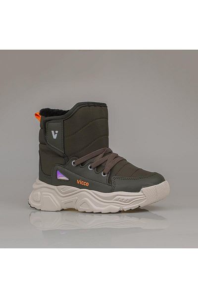 Vicco Μάλλινο παιδικό μπουφάν Khaki Fit Unisex