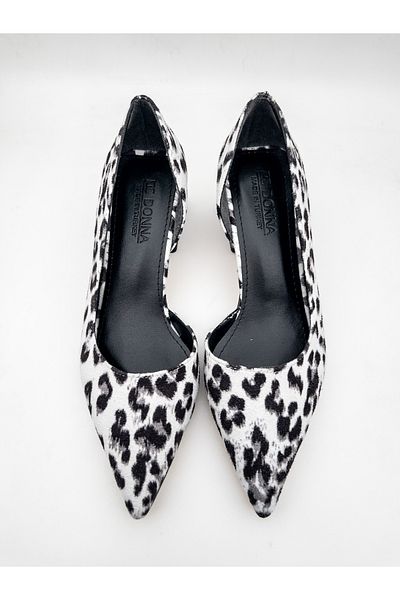 DC DONNA Pantofi de seară cu toc argintiu de 5 cm de damă